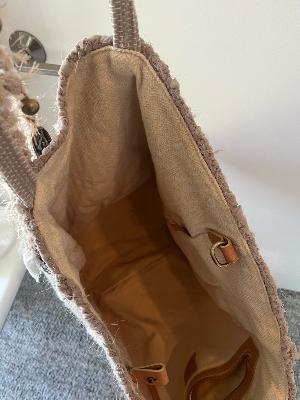 RARE Ancient Greek Bag - Large Vasso Tote in Neutral / Natural - Picture 16 of 17